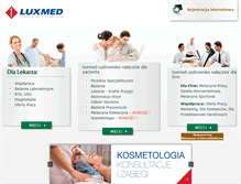 Tablet Screenshot of luxmednaleczow.pl
